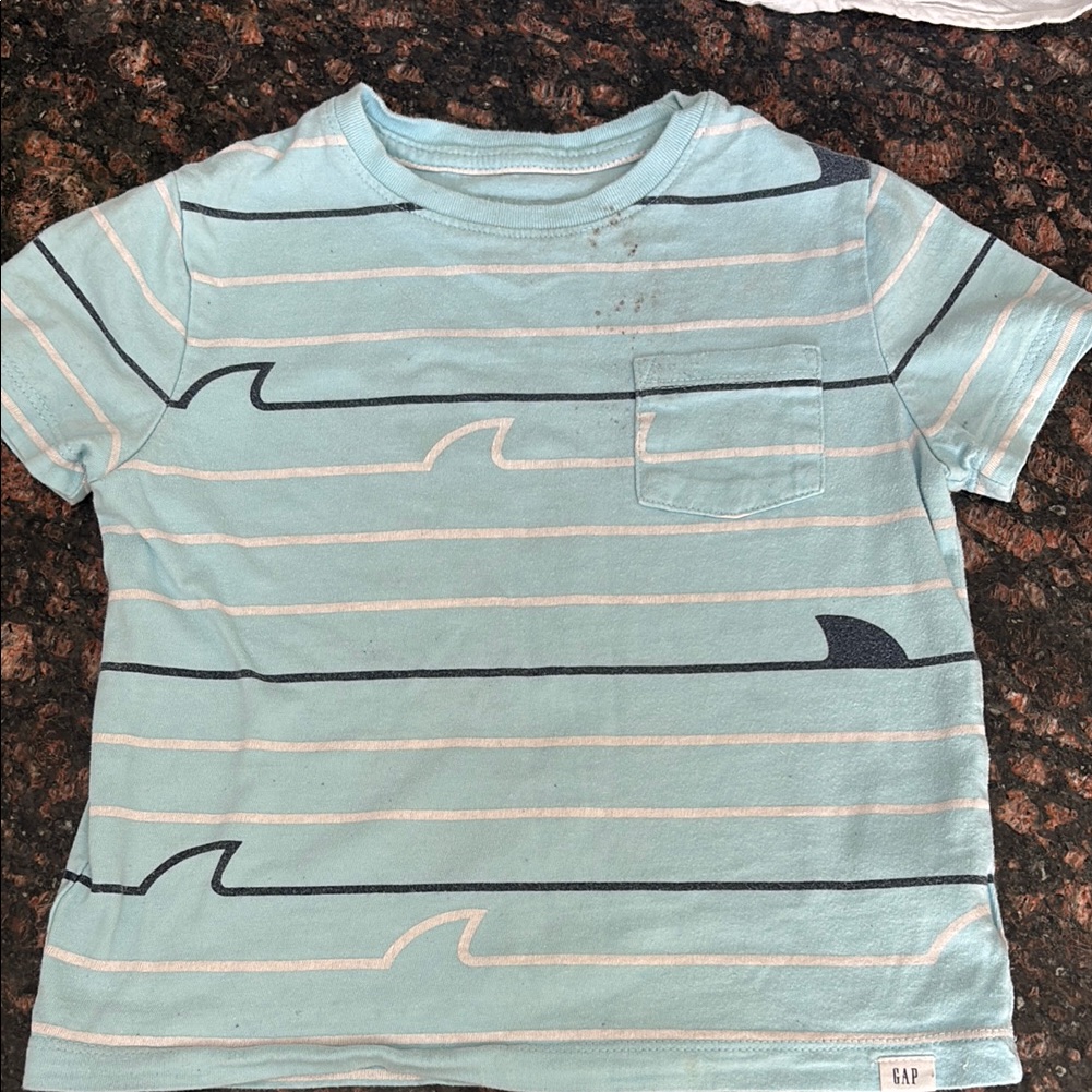 Gap Kids Blue Striped T-Shirt